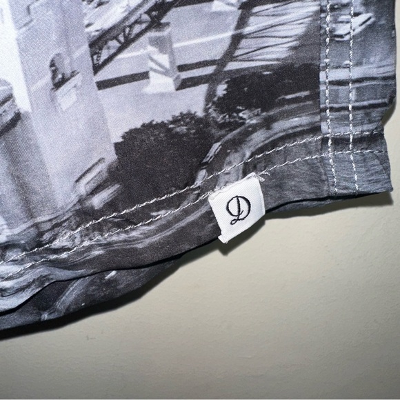 DUCHAMP Mens L Sydney Harbour Bridge Board Shorts City Scene Gray Vacation Beach - Picture 3 of 14